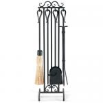 View: Pilgrim 19014 - Black Fireplace Tool Set