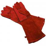 View: Fireplace Gloves - Red 20" Long