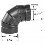 View: DSP Non-Adjustable Elbow - 90 