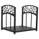 View: Black Wrought Iron Log Holder Uniflame w-1326 
