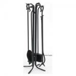 View: Black Fireplace Tool Set 