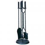 View: Black Fireplace Tool Set Uniflame f-1070