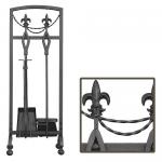 View: Olde World Iron Fireplace Tool Set Uniflame f-1452