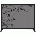 View: Fireplace Screen - Black 39" Wide x 31" High Uniflame S-1043