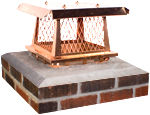 View: 9" x 13" Copper Chimney Cap - CPSB9x13