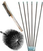 View: 25 Foot Poly Brush Kits for Metal Flues (Brush 5-12 Inches)