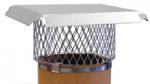 View: 4" Round Stainless Steel Chimney Cap - SSRCC4