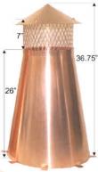 View: Cone Copper Chimney Pot