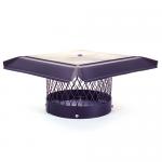 View: 8" Round Homesaver Pro Black Galvanized Chimney Cap - 14845