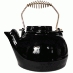 View: Black Porcelain Kettle - 2.5 Quart 