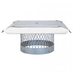 View: 8" Round Homesaver Pro Stainless Steel Chimney Cap - 10345