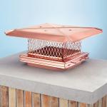 View: 8 X 8" Gelco Copper Chimney Cap - 13601