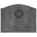 View: Shell Cast Iron Fireback - 16" H x 20" W