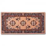 View: 44" Wide Beige Rectangle Wool Hearth Rug H-21