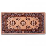 View: 56" Wide Beige Rectangle Wool Hearth Rug H-31 