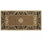 View: 44" Wide Cocoa Rectangle Wool Hearth Rug H-601