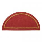 View: 44" Wide Sangria Half Round Wool Hearth Rug H-8 