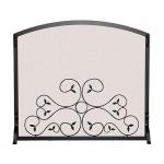 View: Applique Scroll Fireplace Screen Pilgrim 18275 thru 18278