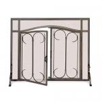 View: Iron Gate Fireplace Screen 39" Wide x 31" High Pilgrim 18427