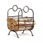 View: Vintage Forged Iron Log Holder Pilgrim 18528
