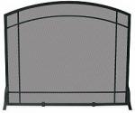 View: Fireplace Screen - Black 39" Wide x 33" High Uniflame S-1029