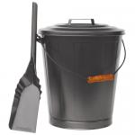 View: Olde World Iron Ash Bucket and Shovel Set Uniflame c-1724