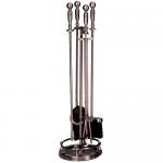 View: Antique Copper Fireplace Tools Uniflame f-1385