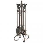 View: Venetian Bronze Fireplace Tools Uniflame f-1657