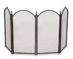 View: Mini Black Fireplace Screen - 52" Wide x 24" High 