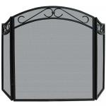 View: Black Fireplace Screen 