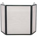 View: Black Fireplace Screen Uniflame S-1504 