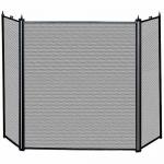 View: Black Fireplace Screen Uniflame s31030bk