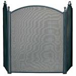 View: Black Fireplace Screen - 54" Wide x 34" High 