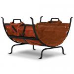 View: Black Wrought Iron With Leather Carrier Uniflame w-1018