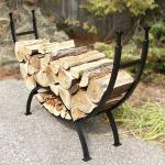 View: Stylish Curved Log Rack Uniflame w-1859